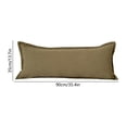 thumbnail image 3 of Long Body Support Pillow, Side Sleeping Leg Pillow, Segmented Filling Prevents Shifting, Soft Breathable Removable Cover, Multi Purpose Bed Cushion for Back, Waist Relief, Green, 3 of 6