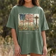 thumbnail image 3 of True Freedom Is Found In Him Galatians 5:1 T-Shirt - Patriotic Christian American Flag Shirt, Religious Cross Wildflowers Graphic Tee, 4th of July USA Pride Gifts for Men Women, 3 of 5