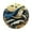 B, variant on Ocean Marine Animal Wall Clock MDF Wooden Silent Non Ticking Round Hanging Clock Sea Decor Clock for Living Room Bedroom