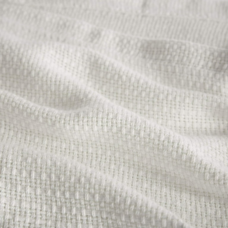 Madison park freshspun 2025 basketweave cotton blanket