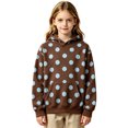 thumbnail image 2 of Girls Polka Dot Print Hoodie, Long Sleeve Pullover Sweatshirt with Pouch Pocket for Fall, 2 of 4