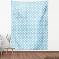 thumbnail image 3 of Ambesonne Whale Fabric by the Yard Upholstery, Blue Shower Design, 3 Yards, Pale Blue White, 3 of 4