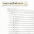 thumbnail image 5 of Achim GII Morningstar Cordless Vinyl Light Filtering Window Mini Blind, 72" L x 28" W, White, 5 of 8
