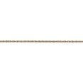 thumbnail image 3 of Real 14kt Rose Gold 1.15mm Carded Cable Rope Chain; 18 inch; for Adults and Teens; for Women and Men, 3 of 6