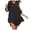 Z-Black187, variant on JIAYUE Women's Swimsuit Cover-Ups Solid Color O-Neck Crochet 3/4 Sleeve Sexy Hollow Above Knee Backless Beach Bathing Suit Cover Up Dresses
