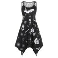 thumbnail image 1 of Vestido de pañuelo impreso de Halloween de Halloween Rosegal Vestidos casuales de talla grande, 1 of 5