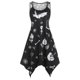 thumbnail image 1 of Vestido de pañuelo impreso de Halloween de Halloween Rosegal Vestidos casuales de talla grande, 1 of 5