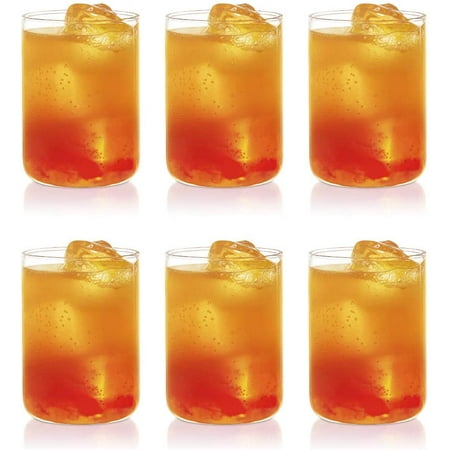 

Borosil Drinking Glasses 10 Oz (295 ML) Set of 6 Everyday Glassware Sets Clear Transparent Lightweight Tumblers For Drinking BPA Free Odor Resistant Dishwasher Safe Kitchen Cups Glassware