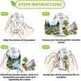 thumbnail image 4 of 10 Pcs Forest Waterfall Pattern PVC Cup Transfer Stickers Colorful Flowers Landscape Scenery UV Waterproof Cup Sticker Kit for 16 oz Glasses Window Home Decoration, 4 of 8