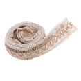 thumbnail image 1 of Cinta de arpillera de cuerda de arpillera natural de 2 m para decoración de fiesta de boda artesanal de bricolaje 40 mm Macarena Hessian Jute Twine Rope, 1 of 8