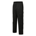 thumbnail image 4 of Zszcpp High Waisted Pants Mens Trendy Cargo Drawstring Softable Elastic Waist Baggy Going Out Pockets Lounge Trousers Casual Trouser, 4 of 5