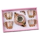 thumbnail image 2 of Juego de tazas de té de cerámica, juego de té, regalo, juego de tetera portátil fácil de usar, juego de taza de café y platillo para el hogar, 4 tazas 1 olla, 2 of 8