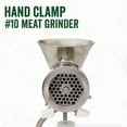 thumbnail image 2 of LEM Products #10 Clamp-On Manual Meat Grinder, Stainless Steel Hand Grinder, 2 of 8