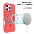 thumbnail image 5 of Magnetic Case for iPhone 15 Plus, Compatible with MagSafe Charging, Shockproof Anti-scratch Protective Case PC Matte Translucent Ultra Thin Phone Cover for iPhone 15 Plus, Red, 5 of 5
