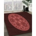 thumbnail image 3 of Ahgly Company Tapis d'Intérieur Lavables à la Machine en Briques de Transition Rouge, 4' x 6', 3 of 7