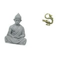 thumbnail image 5 of Dualoai Monkey Buddha Statue Miniature Figurine Sun Wukong Sculpture Brass Chinese Collectible Tea Pet Decoration for Home Office Hotel Patio, 5 of 8
