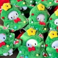 thumbnail image 4 of Kawaii Hello Kitty Cute Christmas Tree Dress Up Doll Detachable Headgear Cartoon Bag Plush Pendant Keychain Decorative Toys Gift, 4 of 5