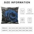 thumbnail image 5 of JEUXUS  Dark Blue Throw Pillow Covers for Couch  Flower Blue Pillows Decorative Throw Pillow Covers Bed Living Room Pillow Cases Farmhouse Pillow Covers for Spring Summer (Blue), 5 of 5