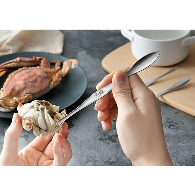 Herramientas Para Mariscos Herramientas Para Mariscos De Acero Inoxidable Tenedor Para Cangrejo Cuchara Aguja Para Cangrejo Cuchara Para Carne Multipropósito ANGGREK Otros