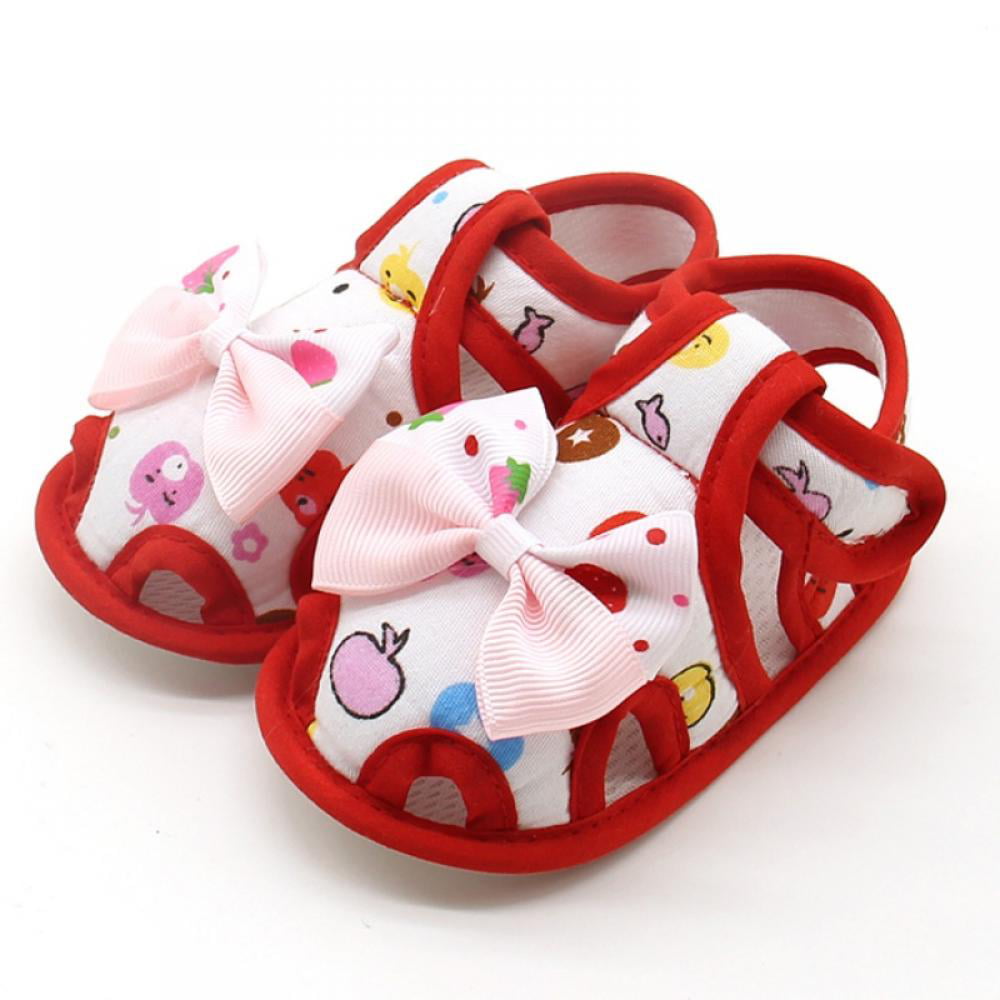 Newborn Baby Bow Prewalker Shoes,Toddler Kid Baby Girls Princess Cute Toddler First Walk Silk Bow Knot Shoes 