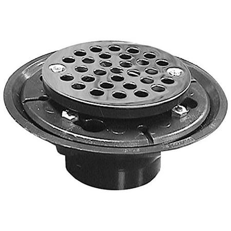 Jones Stephens D50301 Shower 4" Drain/Floor Drain with Stainless Steel Round Strainer ABS, Small