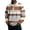 Tops-194Coffee, variant on LEKWK Mens Long Sleeve Shirts Waffle-Knit Color Block Striped Shirts Lapel Collar Casual Shirts Breathable Soft Golf Rugby Daily Wear Tops