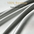 thumbnail image 4 of HA-EMORE 100% Bamboo Cool Sheets King Size Deep Pocket Super Soft and Breathable Bed Luxury 4 Piece Bedding Sheet and Pillowcases, 4 of 9