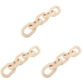 thumbnail image 3 of Hemoton 3pcs Hand Carved Wood Chain Decor Modern Farmhouse Decor Chain Link Ornament for Table, 3 of 8