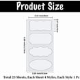 thumbnail image 2 of Self-Adhesive Blank Sticker Mixed Shapes White 175x85x0.1mm, 2 of 3