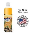 thumbnail image 4 of Caroline's Treasures SS8163MUK Golden Retriever Ultra Hugger for slim cans, Slim Can, multicolor, 4 of 6