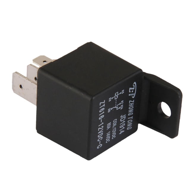 Practical Truck Auto Vehicle DC 12V 80A 80 AMP SPDT s de 5 PIN, negro Macarena none