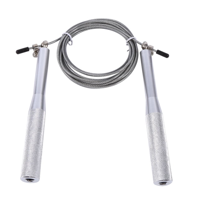 Steel Wire Rope Steel Wire Aluminium Alloy Pvc Steel Aluminium Alloy Speed Fitness Rope Steel Wire Speed Skipping RopeBlack