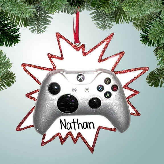 Xbox Game Controller - Personalized Christmas Ornament - Video Games Junkie - Electronics - Great Gift Ideas