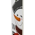 thumbnail image 4 of Northlight 35" Snowman "Welcome" Christmas Wooden Porch Board Sign Decoration, 4 of 7