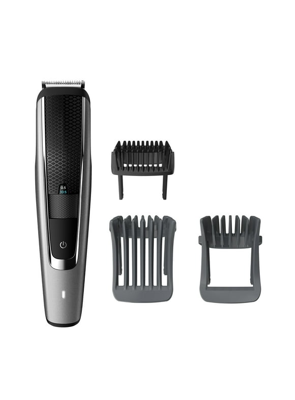 Philips Norelco Beard Trimmer and Hair Clipper Series 5000, Electric, Cordless, One Pass Beard Trimmer and Hair Clipper with Washable Feature For Easy Clean - No Blade Oil Needed - BT5502/40