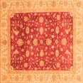 thumbnail image 1 of Ahgly Company Indoor Square Oriental Orange Modern Area Rugs, 8' Square, 1 of 4