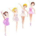 thumbnail image 3 of 4pcs Birthday Cake Ornaments Adorable Ballerina Crafts Birthday Cake Decor, 3 of 6