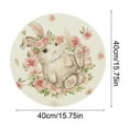 thumbnail image 3 of Ensemble de Table Rond de Pâques, construction en Tissu durable, Motif floral vibrant, surface de Salle à Manger Protectrice, Décoration de Vacances, Réunions de Famille, Célébration Printanière, Dos Auto-Adhésif, Doux, 3 of 6