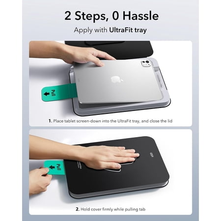 ESR 2枚入り iPad 第11/10世代 フィルム A16 (11/10.9インチ 2025/2022)専用 強化ガラスフィルム 9H スク