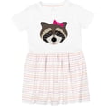thumbnail image 3 of Inktastic Raccoon Girl Animal Girls Toddler Dress, 3 of 5