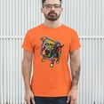 thumbnail image 3 of Tee Hunt Dean Russo Pit Bull T-Shirt Dog Paw Some Angels Have Fur Men's Tee, Orange, 3X-Large, 3 of 5