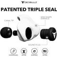 thumbnail image 2 of Decibullz 25dB Noise-Reduction Earplugs, Custom-Molded Reusable Hearing Protection for Noise Sensitivity & Flights, White, 2 of 9