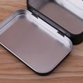 thumbnail image 4 of Storage Box Small Jewelry Candy Coin for Key Organizer Tin Flip Black Gifts Seal Black, 4 of 4