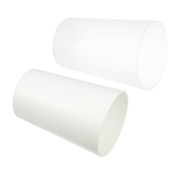Unique Bargains 2pcs Bathroom Toothbrush Tumblers PP Cup for Bathroom Kitchen Color White Clear 4.52''x3.03''