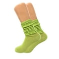 thumbnail image 6 of 3 Pairs Lightweight Slouch Socks for Women with Thin Sole Shoe Size 5-10 (Lemon Green), 6 of 13