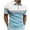 Light Blue, variant on XMMSWDLA Men's Zip Up Shirts Slim Fit Casual Short Sleeve Shirts Contrast Color Athletic Shirts Blue Tie Dye Shirt