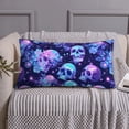 thumbnail image 3 of King Pillow Cases Standard Size - crystal Skull flower star Soft Envelope Closure Microfiber Block Print Pillow Cover, Wrinkle Stain Resistant Travel Pillow Covers Standard Size 20x36in, 3 of 7