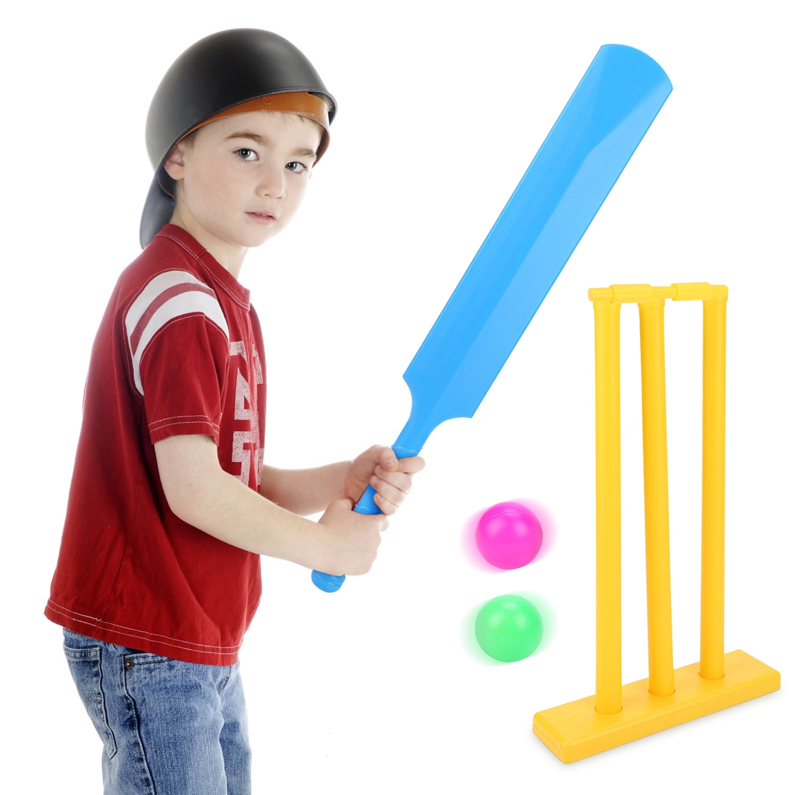 Kids Cricket Set Gift Sports Interactive Board Game Cricket Play Toys Qiilu Cricket Set for Kids 