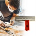 thumbnail image 7 of JGJJUGN Multi-Angle Measuring Ruler Tool, Carpentry Ruler for Accurate Measurements, Woodworking Protractor, Versatile Measurement Tool for Wood and Metal, Ergonomic Design, Construction Accessory, 7 of 7
