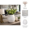 thumbnail image 5 of Ceramic Ceramic Vase - Textured Modern Decorative Accent - Stylish Home Decor for Living Room, Bedroom, Office & More - 11" Ivory & Tan, 5 of 13